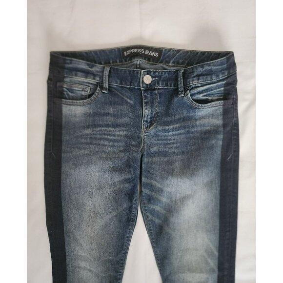 Express Jeans Women's STELA Low-Rise Cropped Skinny Jeans Size 8 - Picture 3 of 12